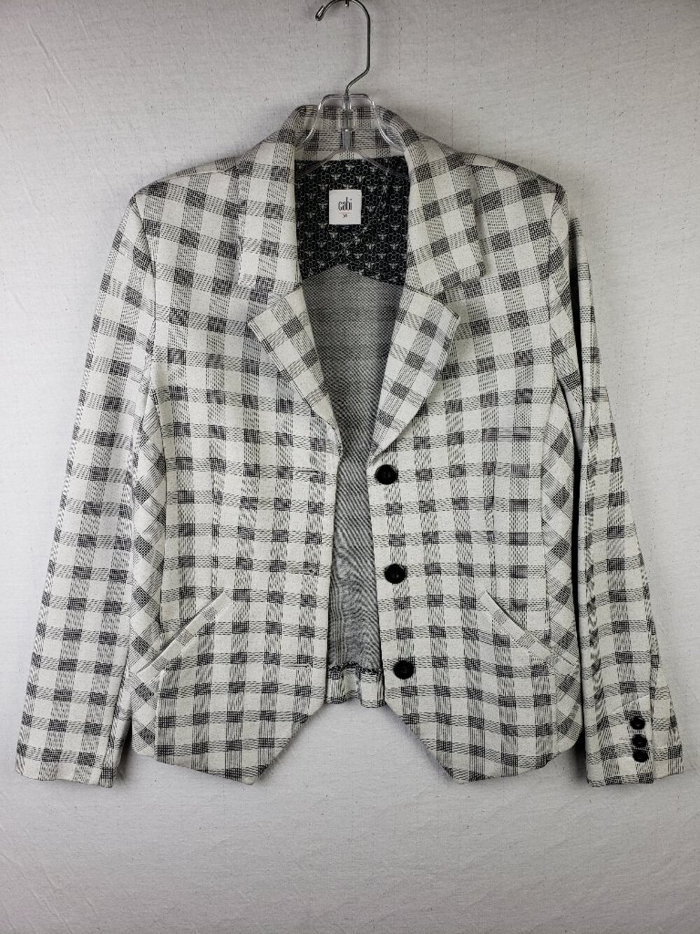 Cabi Valentina Blazer Skirt Set Ponte Plaid Checkered Suit 5303 & 5292 Sz 10 8